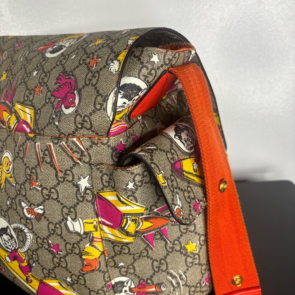 Gucci GG Supreme Monogram Space Cats Diaper Bag multicolor - Picture 13 of 16